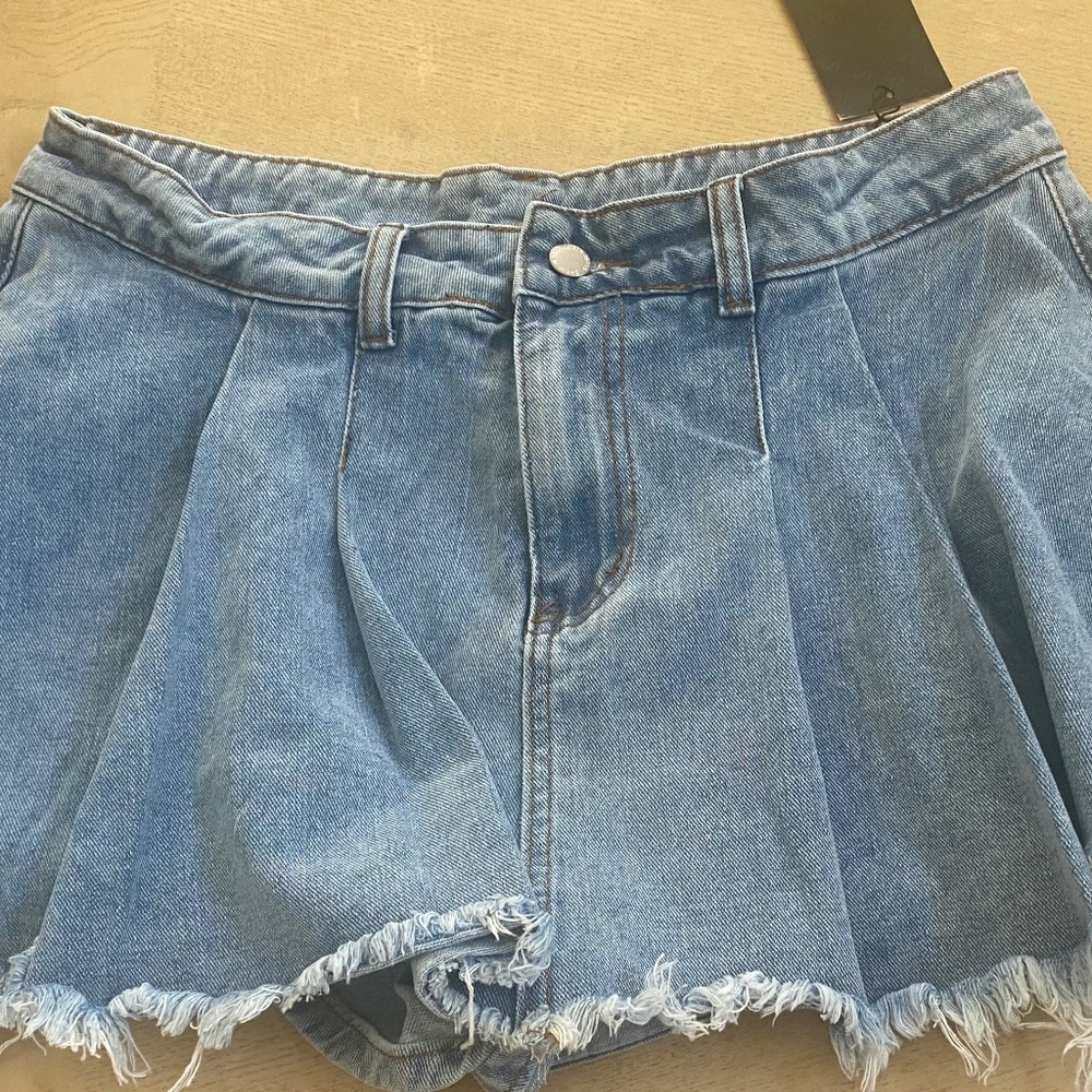 Shein sky  0X skort denim NWT